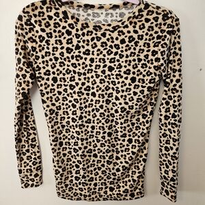 Cat & Jack NWOT Plush Leopard Print Snug Fit Pajama Set
